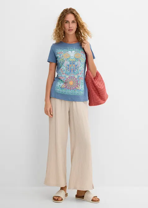 T-shirt in puro cotone, bonprix