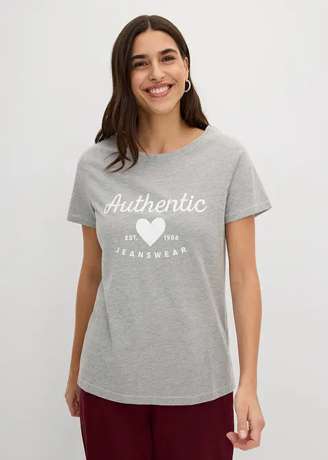 T-shirt in puro cotone, bonprix