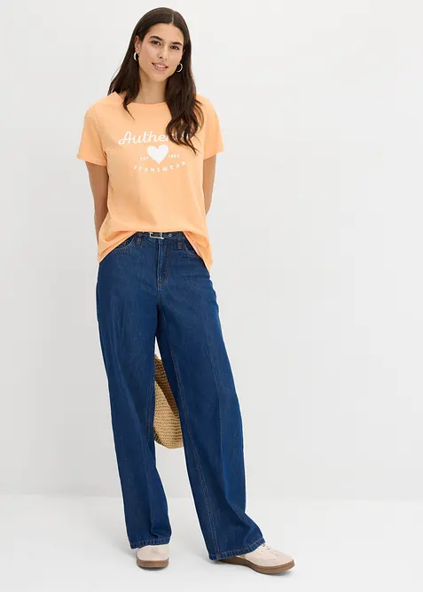 T-shirt in puro cotone, bonprix