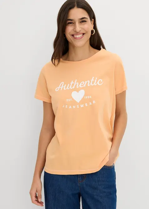 T-shirt in puro cotone, bonprix