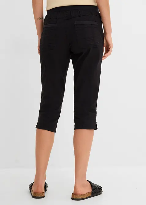 Pantaloni capri con laccetto da annodare, bonprix