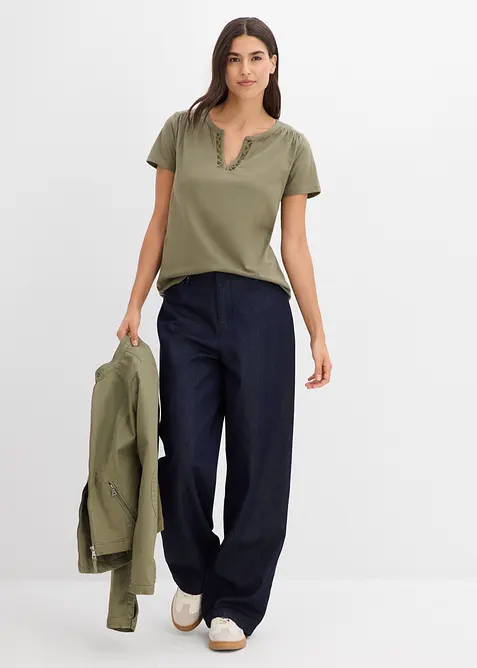 Maglia con scollo particolare, bonprix