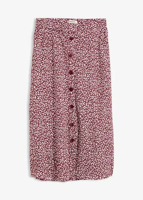 Gonna midi in viscosa con tasche, bonprix