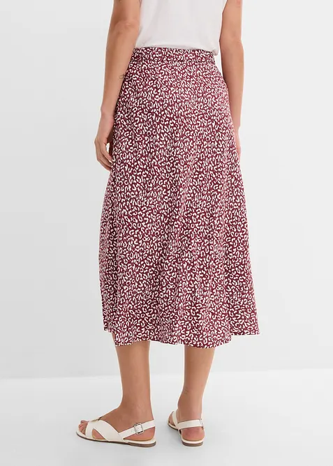 Gonna midi in viscosa con tasche, bonprix