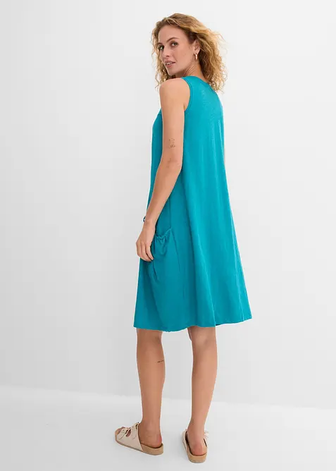 Abito in jersey di cotone con tasche, bonprix