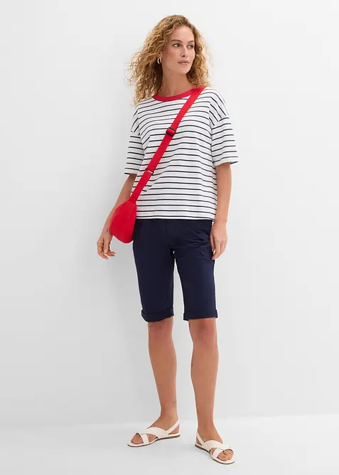 Bermuda di cotone con cinta comoda, bonprix