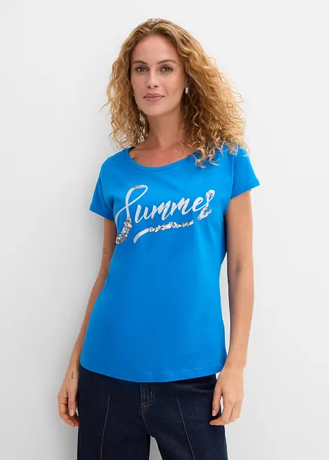 Maglia con paillettes, bonprix