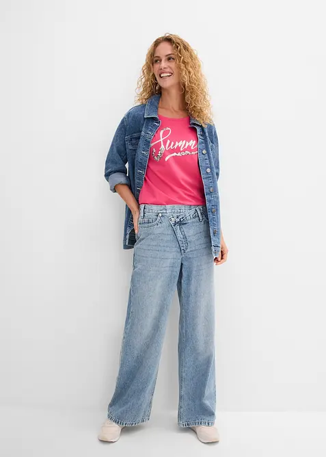 Maglia con paillettes, bonprix