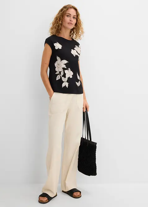 Maglia in fantasia floreale, bonprix
