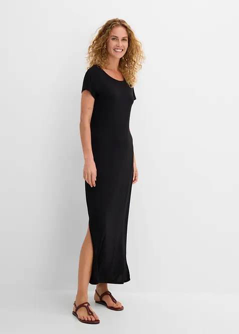 Abito fluente in jersey misto viscosa ed elastan, bonprix