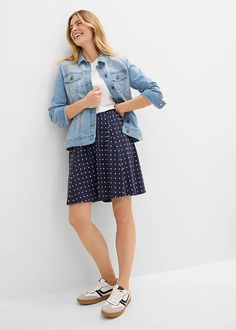 Gonna di jersey (pacco da 2), bonprix