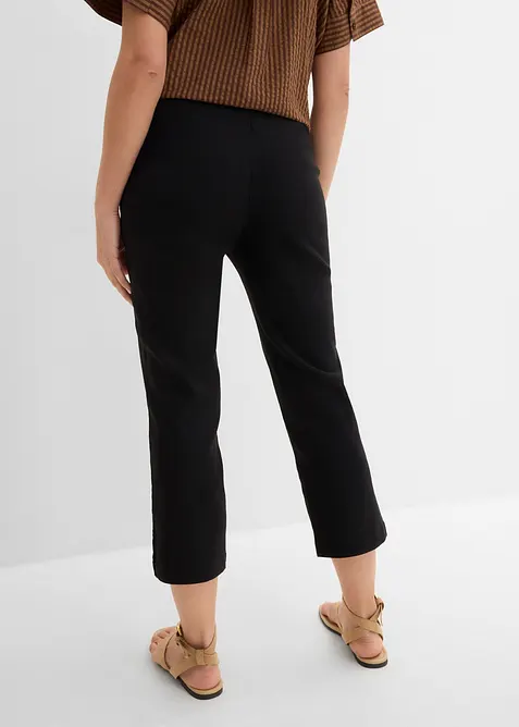 Pantaloni cropped con fascia comoda in vita, bonprix