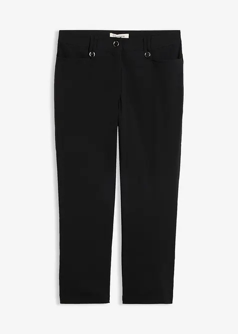 Pantaloni cropped con fascia comoda in vita, bonprix