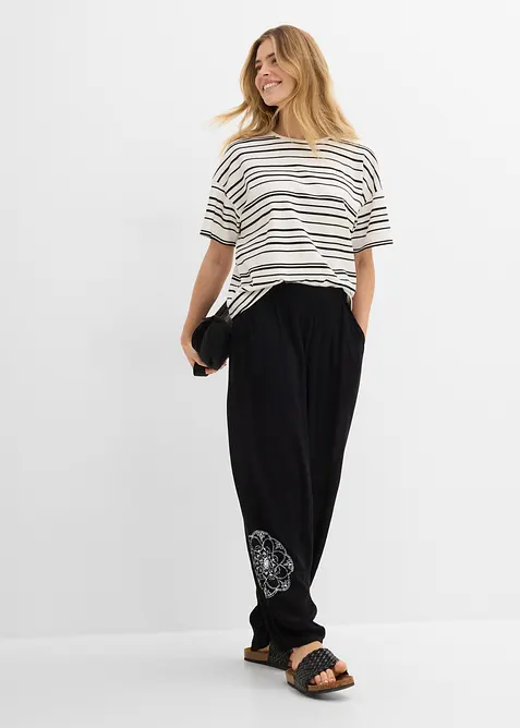 Pantaloni alla turca in viscosa, bonprix