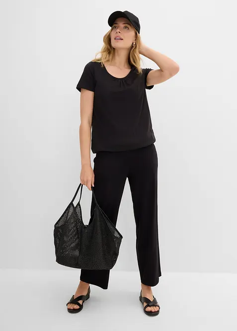 Maglietta a maniche corte in puro cotone, bonprix