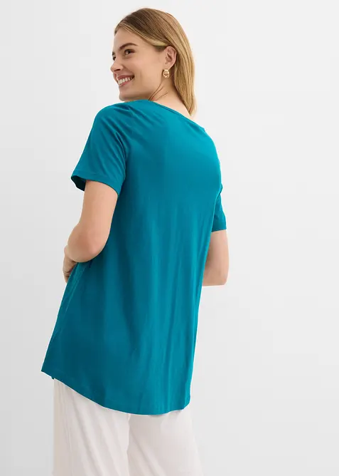 T-shirt svasata a maniche corte, bonprix