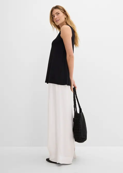 Top lungo in misto viscosa, bonprix