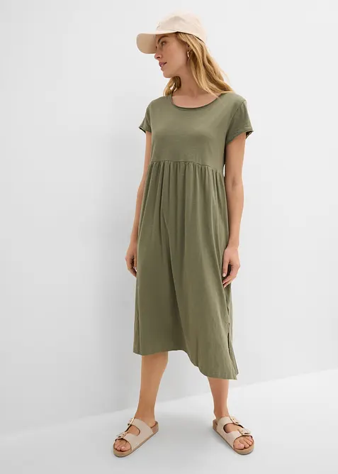 Abito midi in puro cotone biologico, bonprix