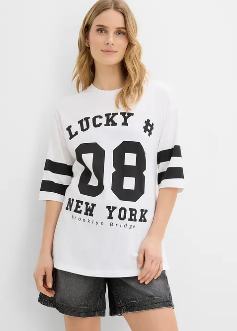 Maxi maglia in puro cotone biologico, bonprix