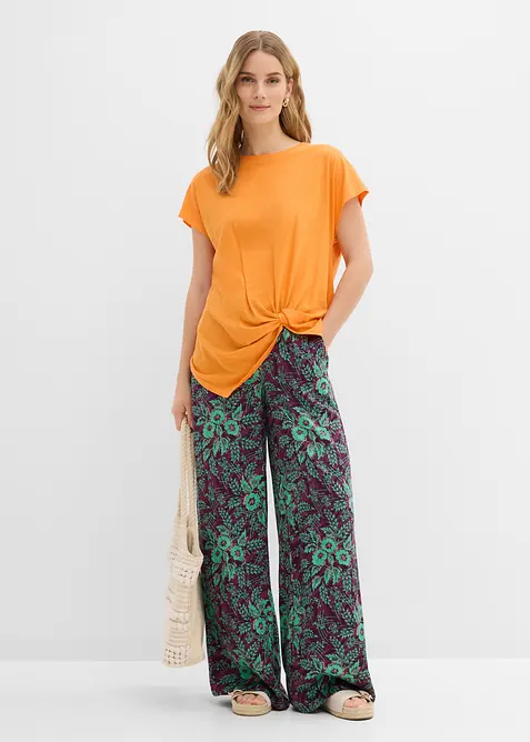 Pantaloni a palazzo in viscosa fluente, bonprix