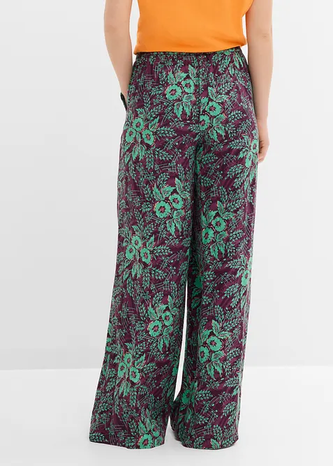 Pantaloni a palazzo in viscosa fluente, bonprix