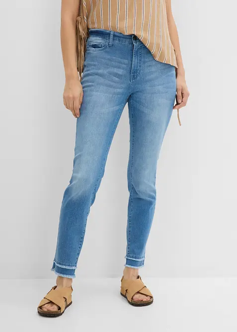 Jeans cropped elasticizzati e ultra morbidi, bonprix