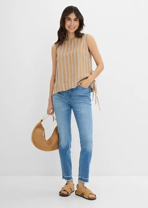 Jeans cropped elasticizzati e ultra morbidi, bonprix