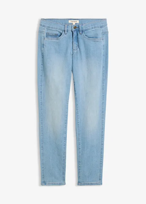 Jeans elasticizzati straight, vita media, bonprix