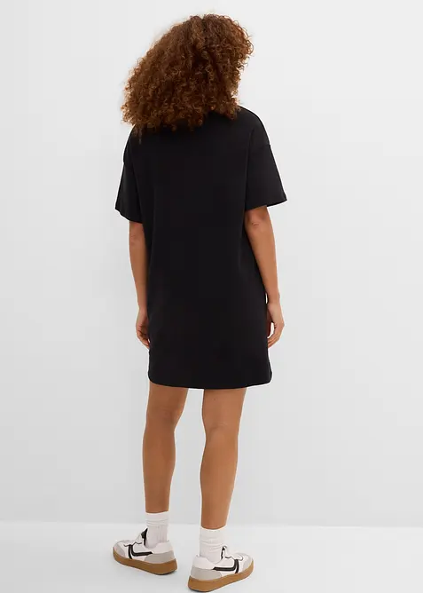 Abito t-shirt oversize con scollatura a V (pacco da 2), bonprix