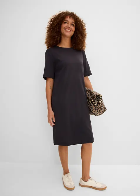 Abito t-shirt oversize in puro cotone (pacco da 2), bonprix