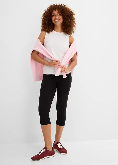 Leggings capri aderenti (pacco da 2), bonprix