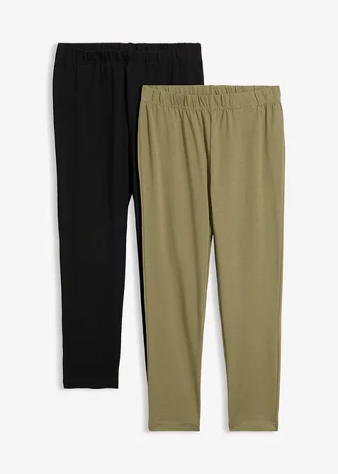 Leggings capri aderenti (pacco da 2), bonprix