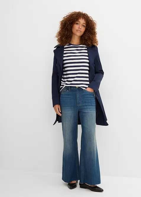 T-shirt con scollo rotondo in cotone (pacco da 2), bonprix