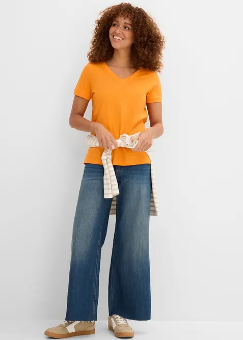 T-shirt in puro cotone, bonprix