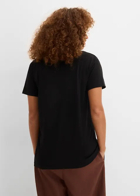 T-shirt con scollo a V, bonprix