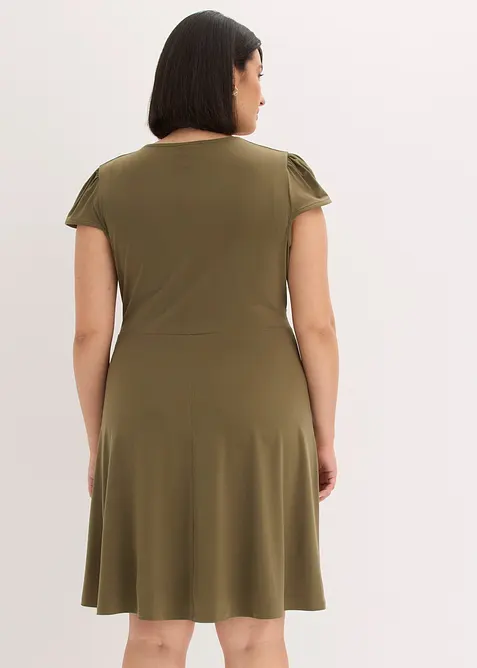 Abito di jersey con fibbia decorativa, bonprix