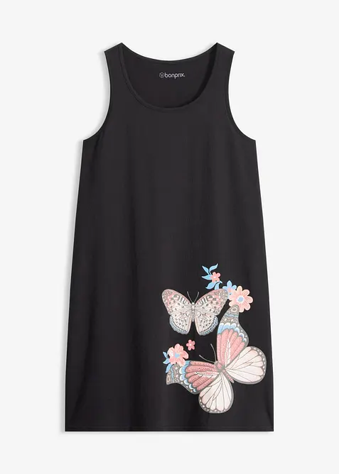 Camicia da notte corta in puro cotone, bonprix