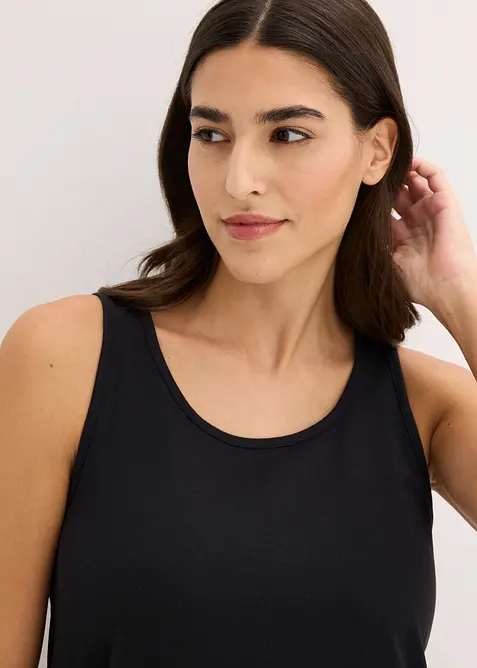 Camicia da notte corta in puro cotone, bonprix