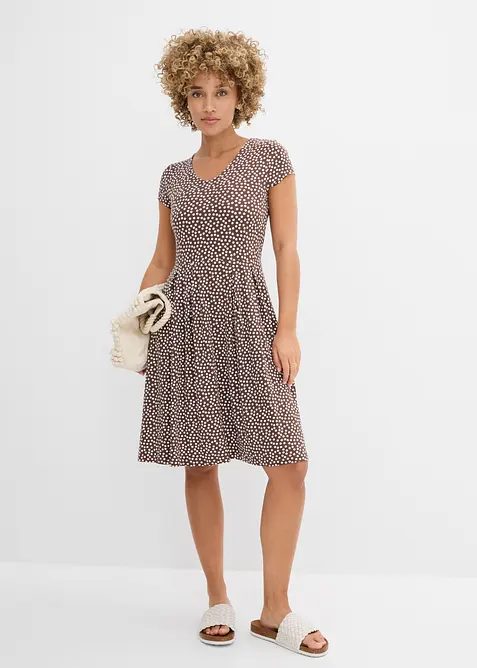 Abito in jersey di misto viscosa, bonprix