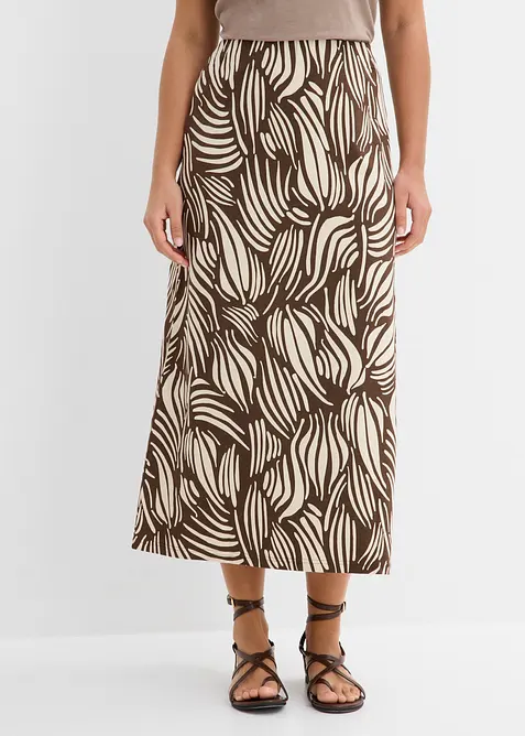 Gonna in jersey di cotone biologico elasticizzato, bonprix