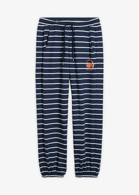 Pantaloni in felpa di misto cotone, bonprix