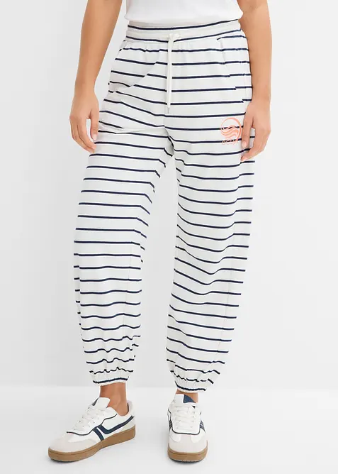 Pantaloni in felpa di misto cotone, bonprix