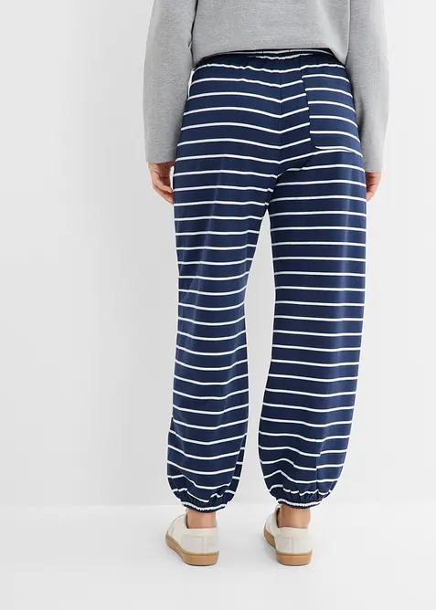 Pantaloni in felpa di misto cotone, bonprix