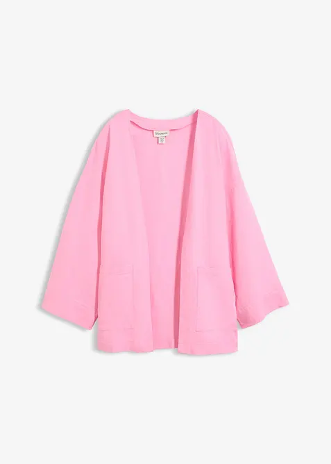 Camicetta in misto lino con maniche a kimono, bonprix