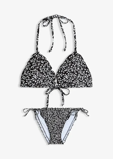 Bikini a triangolo con ruches (set 2 pezzi), bonprix