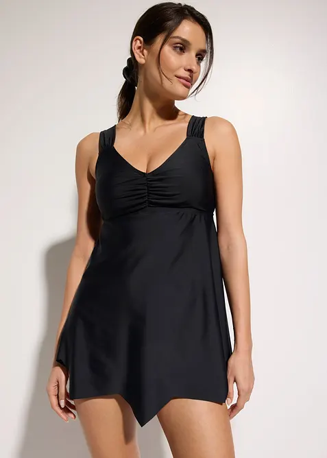 Tankini lungo con fondo a zigzag (set 2 pezzi), bonprix