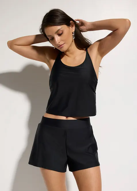 Tankini con pantaloncini, asciugatura rapida (set 2 pezzi), bonprix