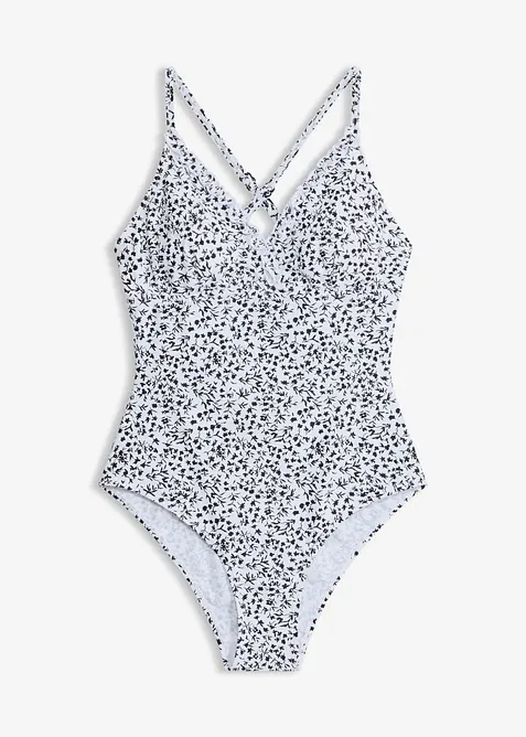 Costume intero con spalline incrociate, bonprix