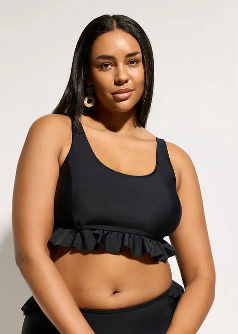 Reggiseno bikini a bustier coprente, asciugatura rapida, bonprix