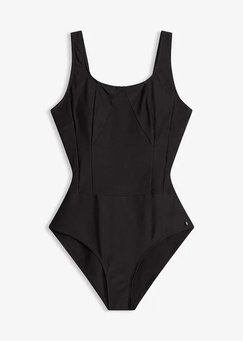 Costume intero in materiale lucido con effetto modellante medio, bonprix